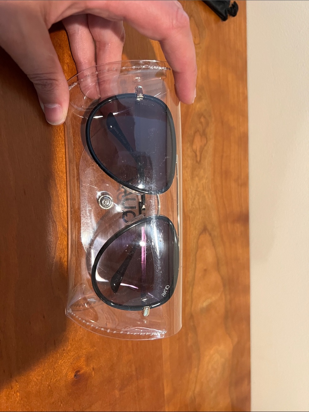 Quay Australia Black and Gold Aviator “All In” Sunglasses - Picture 7 of 10